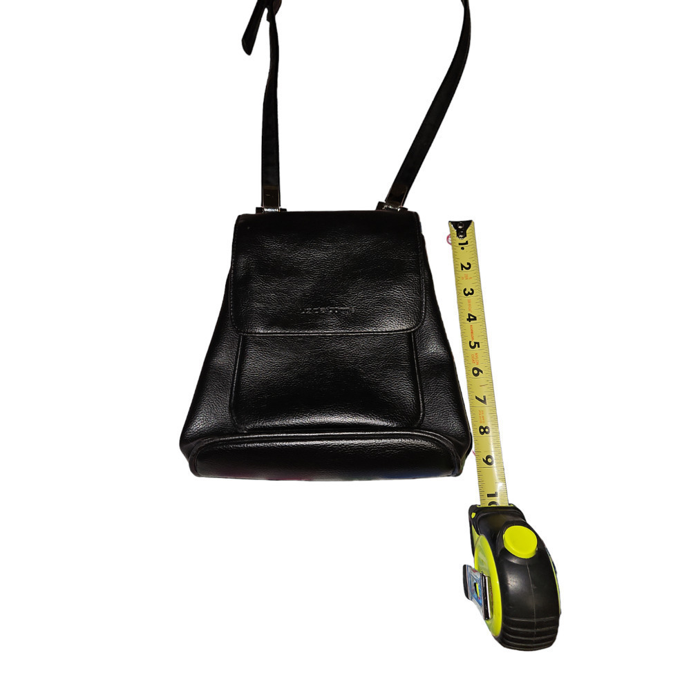 Liz Claiborne Leather Satchel Shoulder Bag - Black - Picture 6 of 6